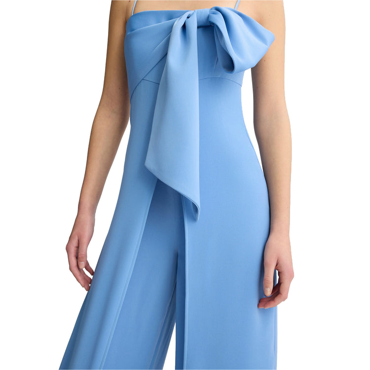 Tuta Donna con fiocco Azzurro dettaglio