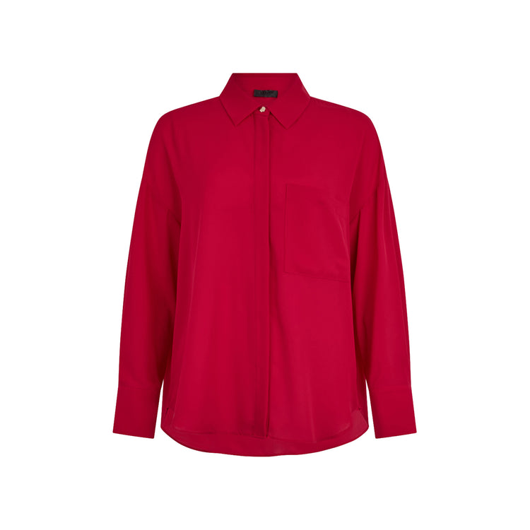 Camicia oversize Donna Rosso