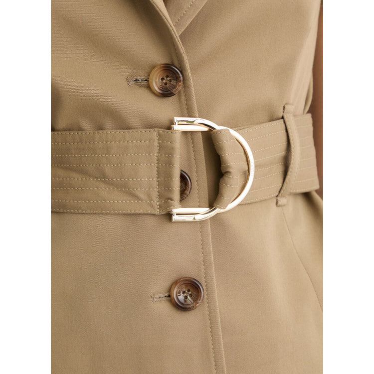 Giacca da Donna con cintura Beige dettaglio cintura