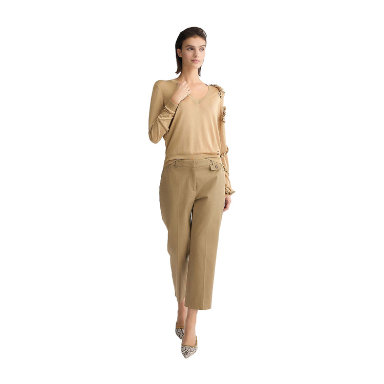 Beige Women's Chino Pants