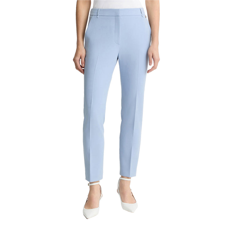 Pantaloni a sigaretta da Donna Azzurro modella frontale