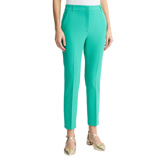 Pantaloni a sigaretta da Donna Verde modella frontale