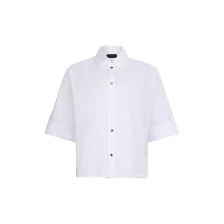 Camicia Donna boxy in cotone Bianco