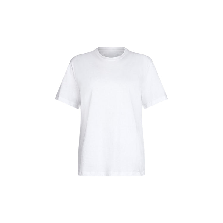 T-shirt Donna in cotone in tinta unita bianca