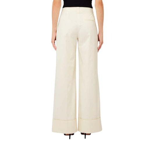 Pantalone Donna con risvolto al fondo retro