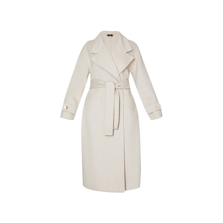 Cappotto Donna in misto lana con cintura