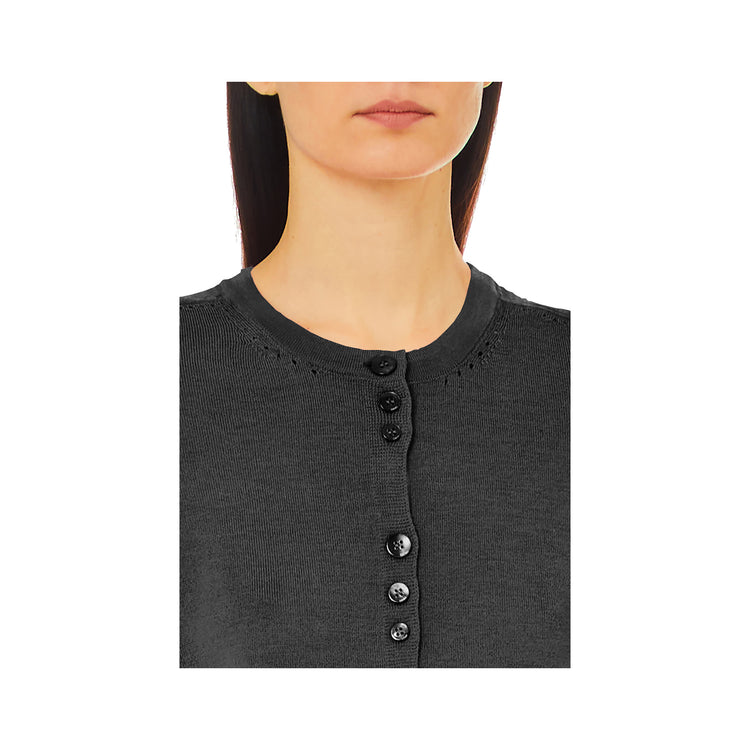 Cardigan femme avec poignets boutonnés
