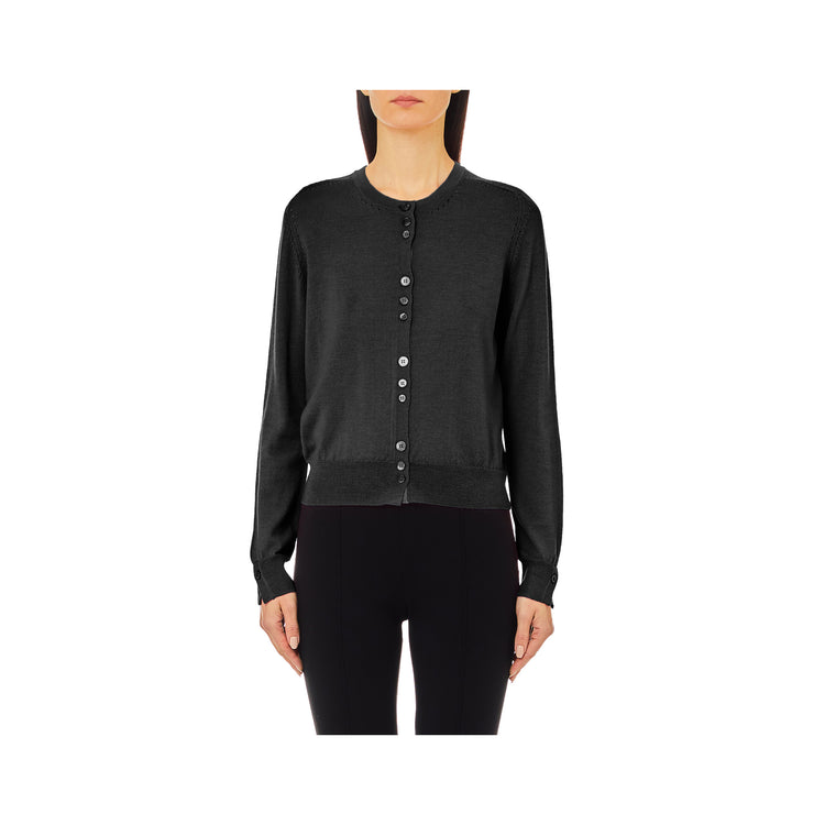 Cardigan femme avec poignets boutonnés