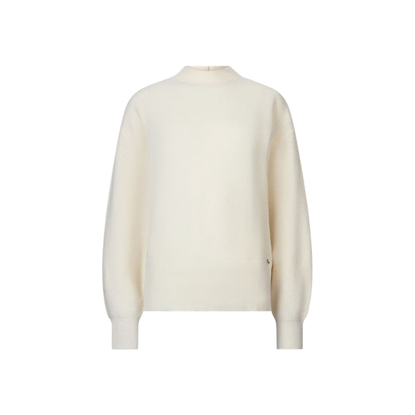 Maglia Donna in lana e cashmere con cut-out Bianco
