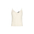 Top Donna in maglia misto lana e alpaca Bianco