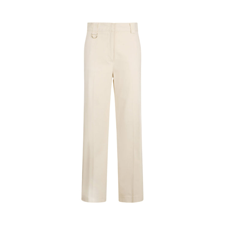 Pantaloni chino Donna in cotone bianco