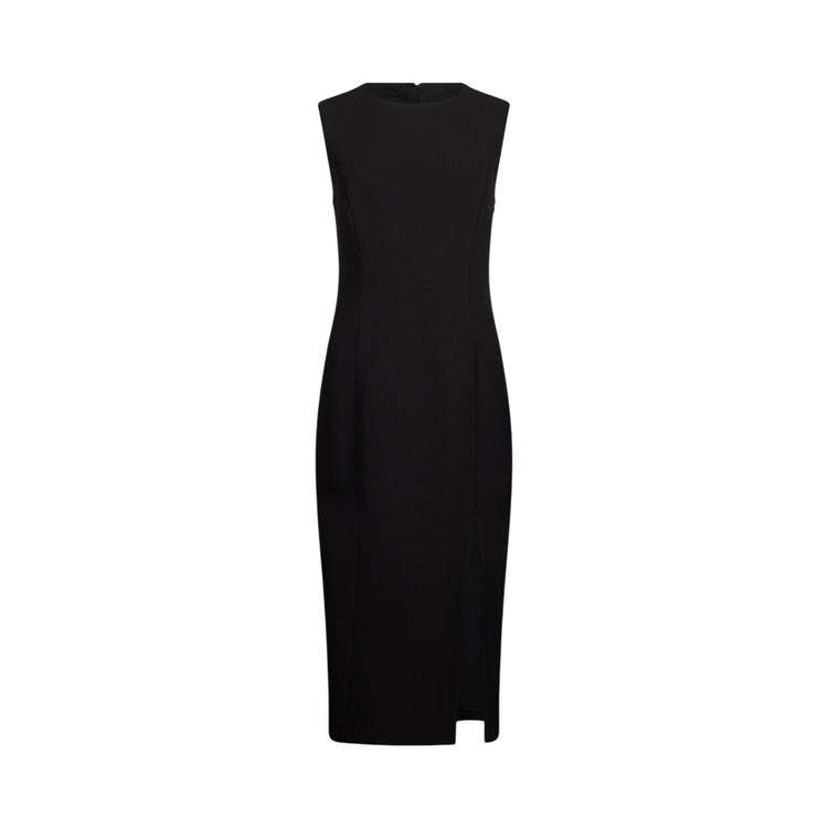 Abito a tubino Donna in cady Nero con spacco