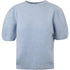 Maglione Donna con maniche corte a palloncino Azzurro