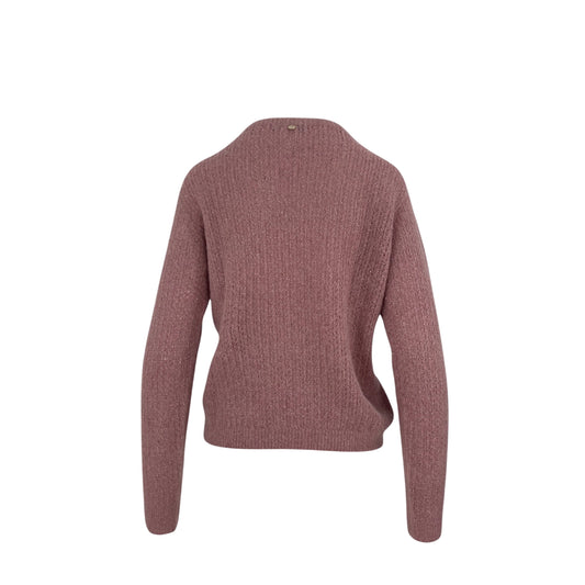 Maglione Donna in alpaca e lana Rosa retro