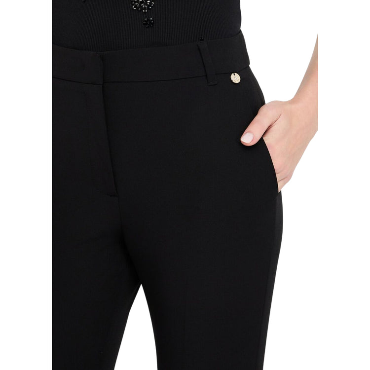Pantaloni Donna modello a sigaretta Nero dettaglio