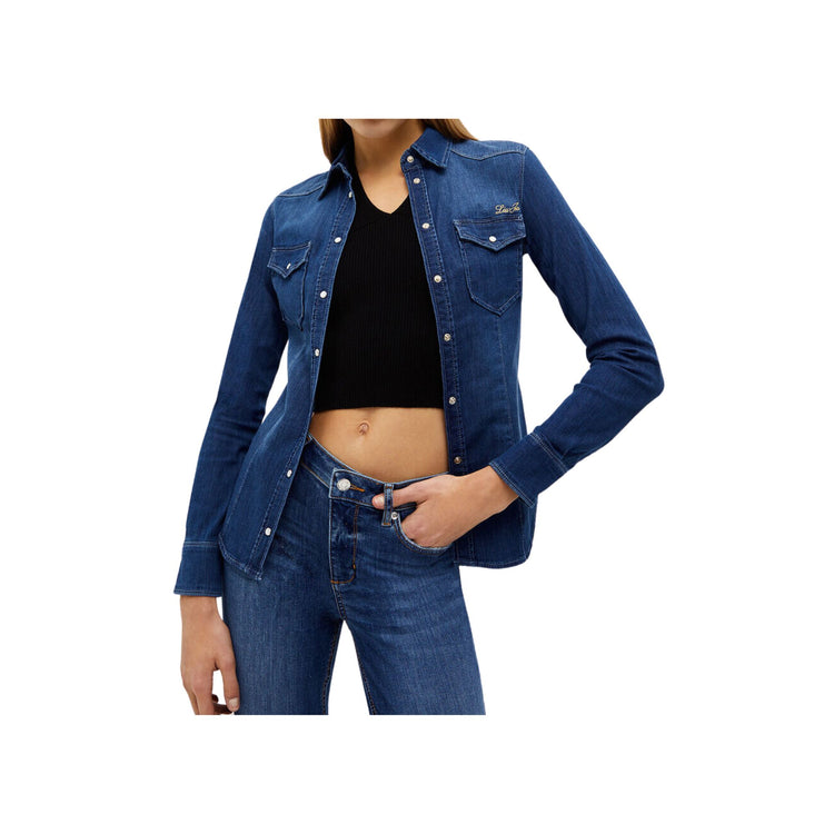 Chemise en jean femme coupe classique