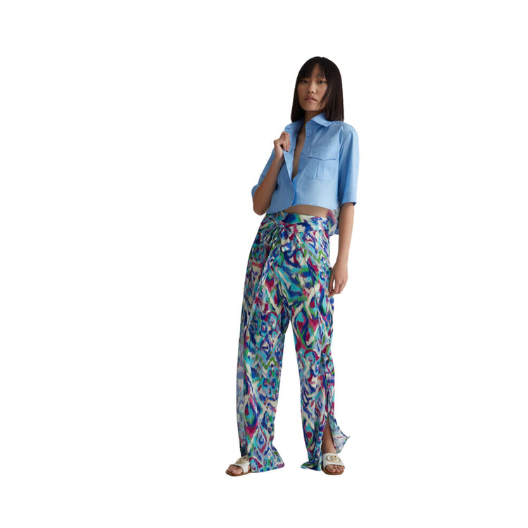 Camicia Donna con inserto stampato sul retro