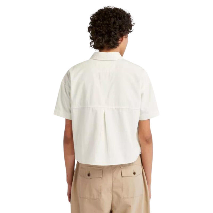 Chemise femme en coton crop