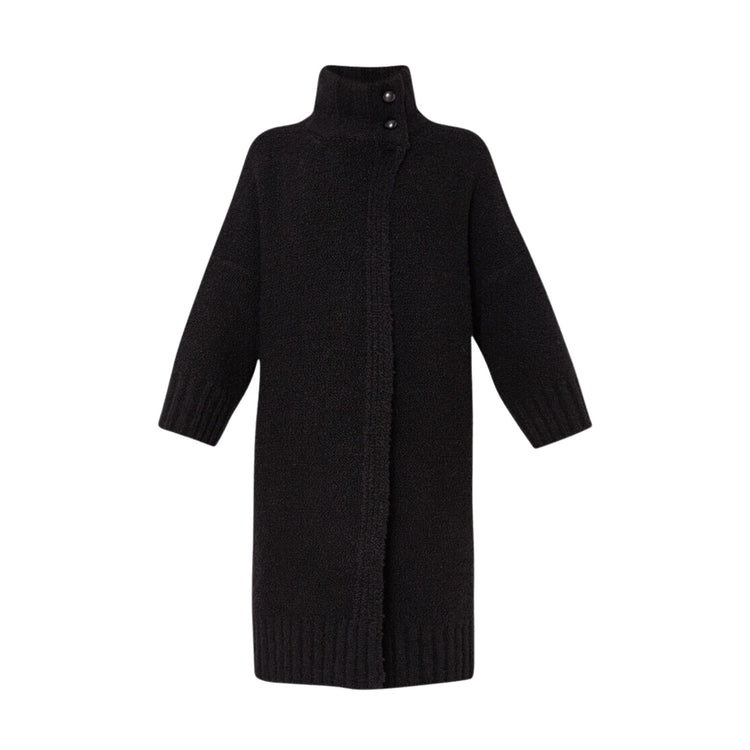 Cappotto Donna in maglia a collo alto