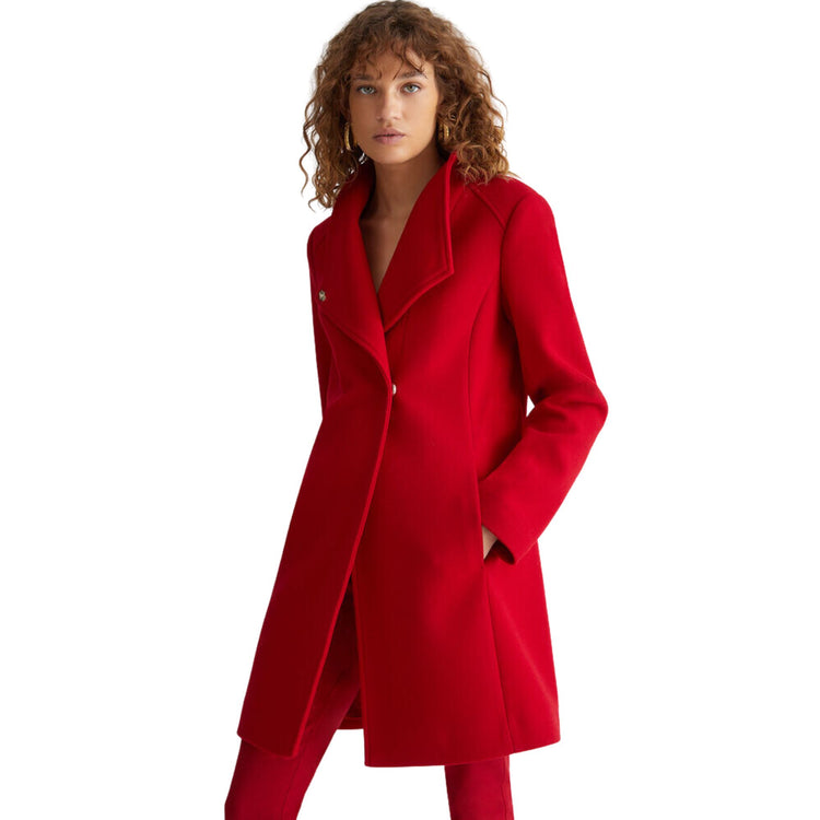 Cappotto Donna in panno con spilla gioiello