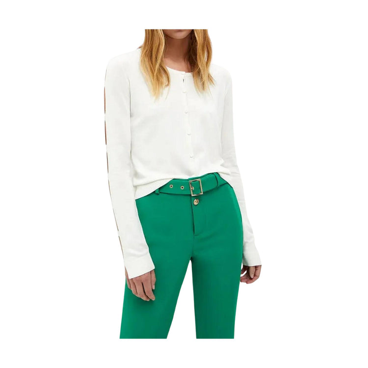 Cardigan Donna con motivo cut out sulle maniche