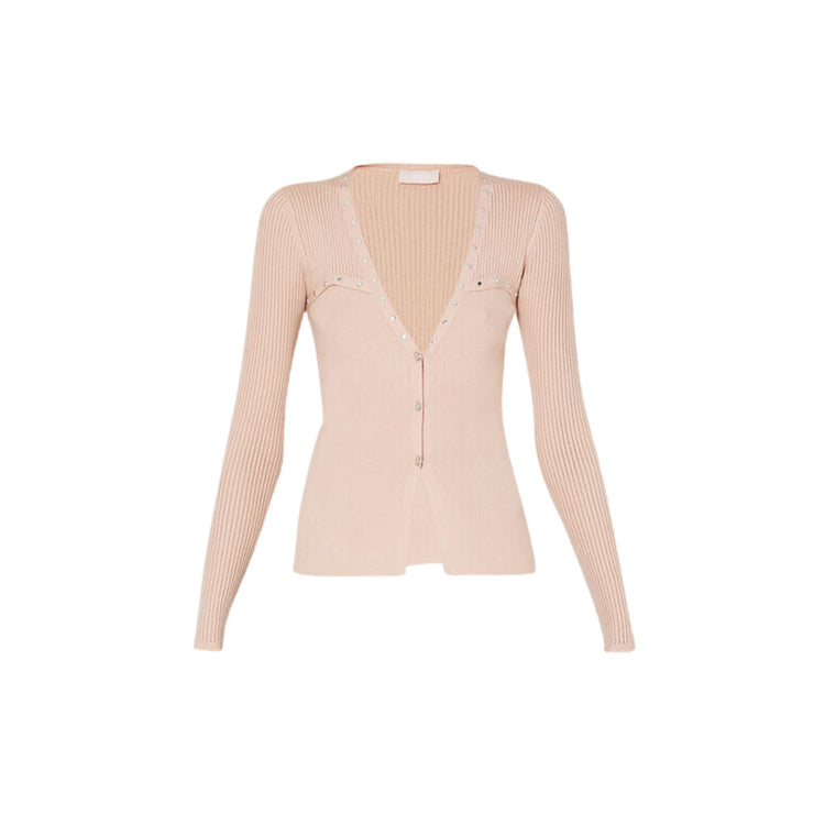 Cardigan Donna con borchie metalliche