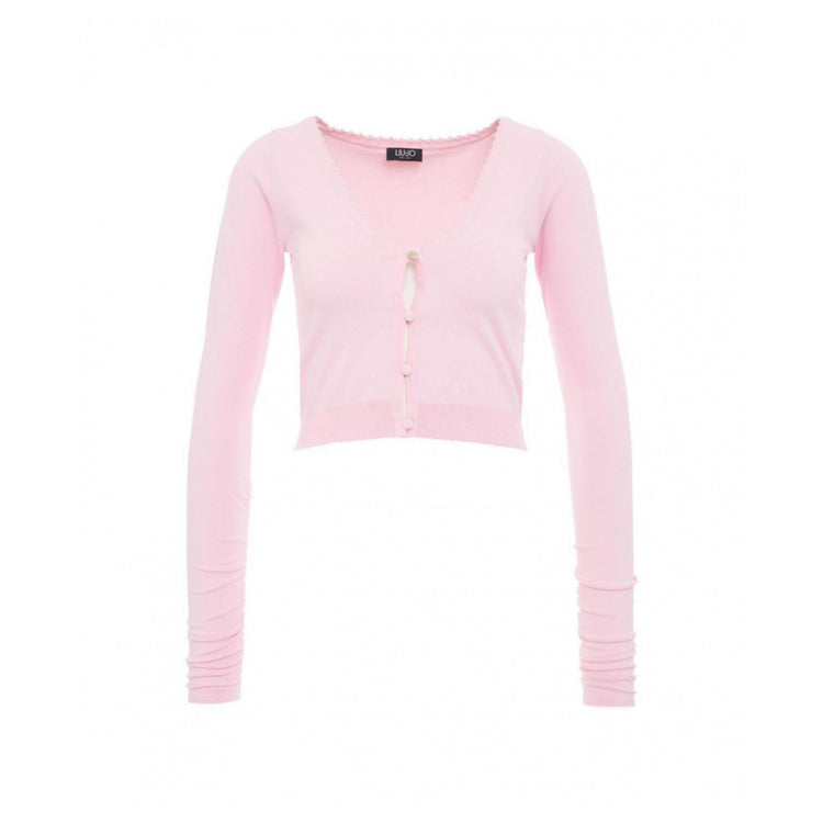 Cardigan court femme avec boutons