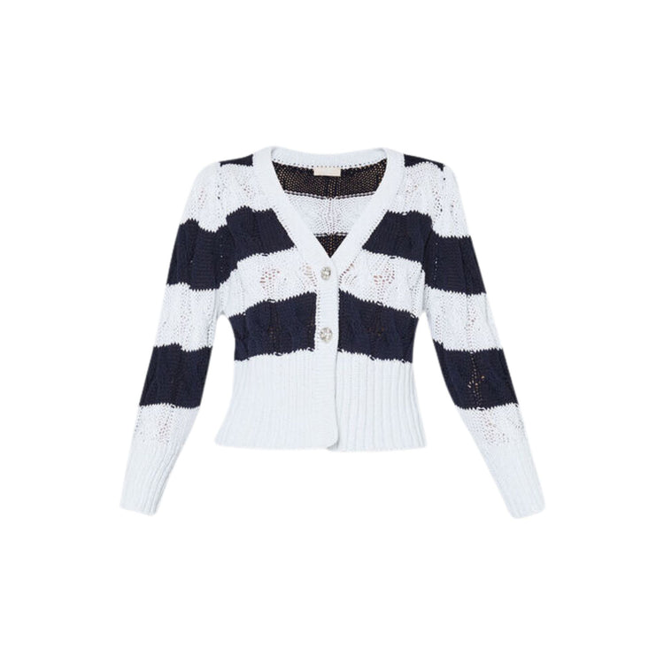 Cardigan rayé femme