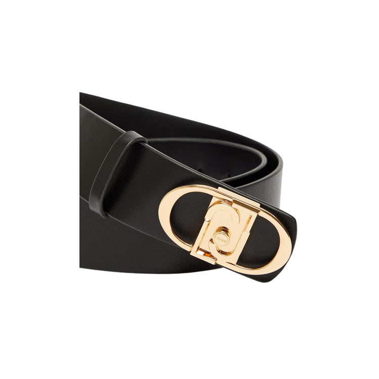 Medium women's belt with logo buckle