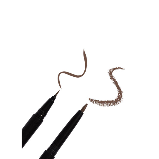 Eyeliner femme double pointe Marron