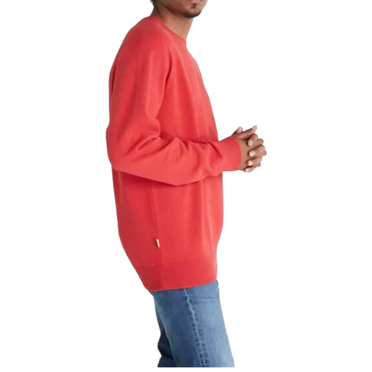 Foto laterale modello Felpa Uomo TIMBERLAND girocollo Rosso