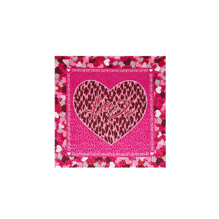 Foulard Donna con bordi fantasia a cuori