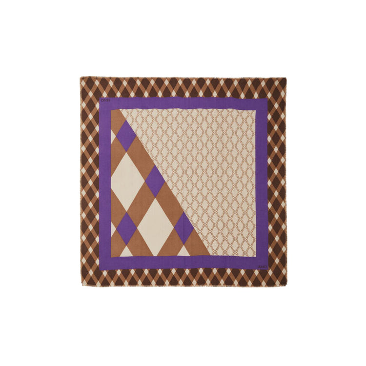 Foulard Donna con stampa a rombi