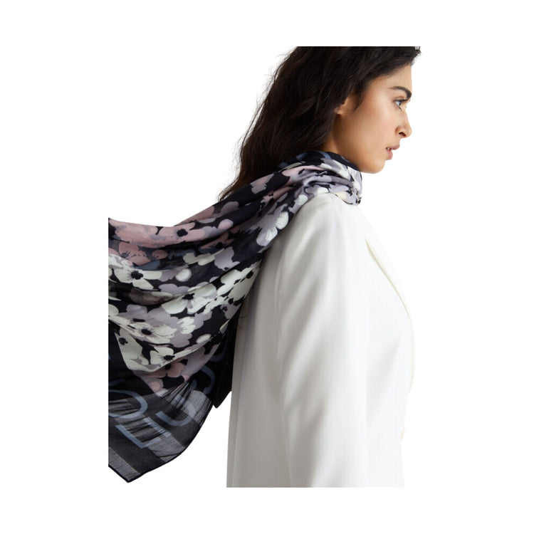 Écharpe femme à imprimé fleuri