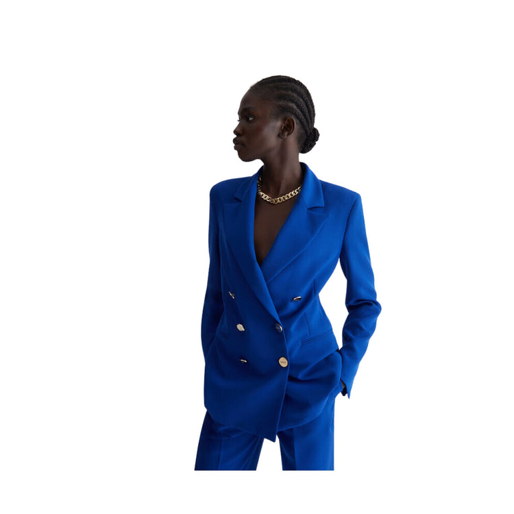 Giacca Donna doppiopetto blu