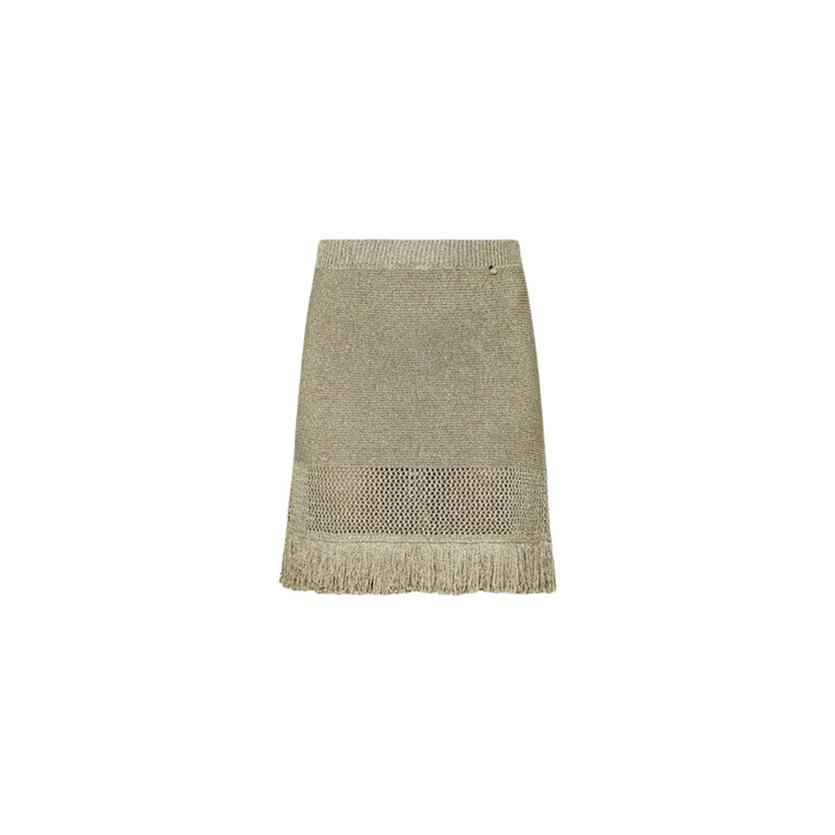 Gonna Donna in maglia con frange