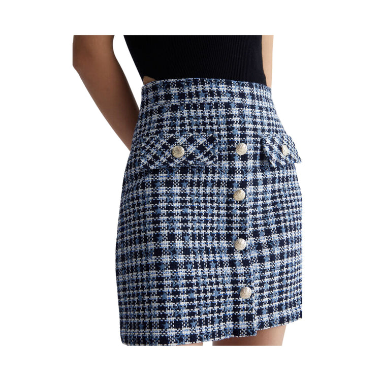 Mini-jupe femme en tweed