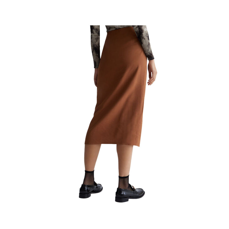Women's longuette skirt with slit