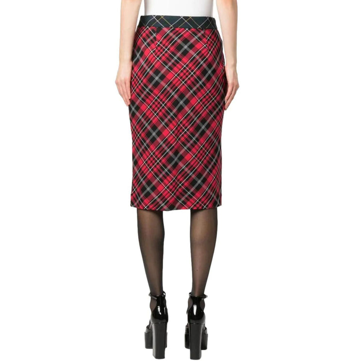 Gonna Donna a tubino in tartan