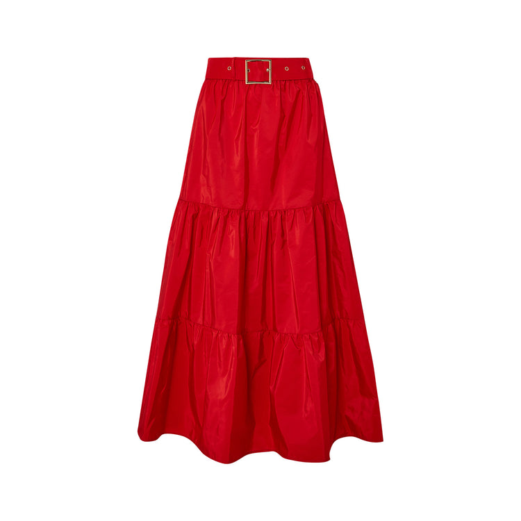 Gonna lunga a balze Rossa