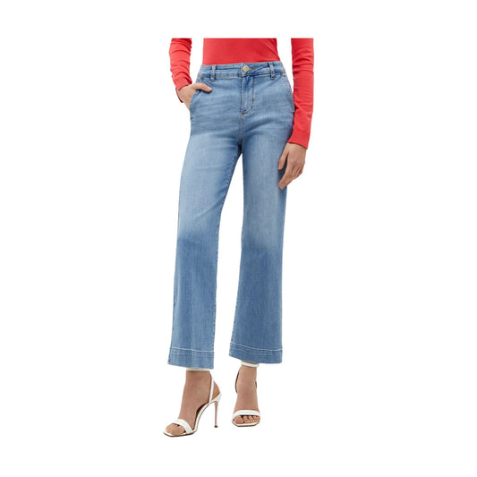 Jeans Donna mini flare con foulard