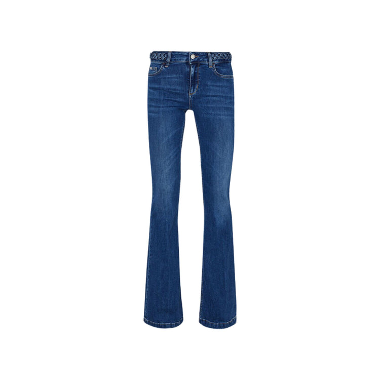Jeans Donna con intreccio al punto vita