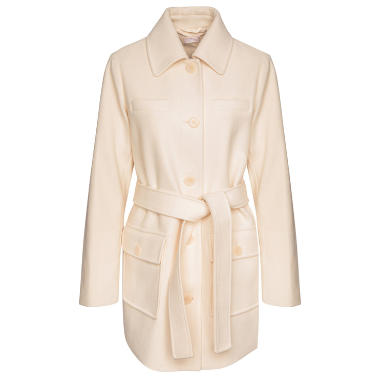 Cappotto Donna con collo a camicia Beige