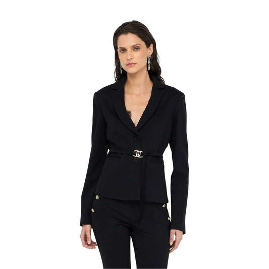 Giacca elegante Donna con cintura logata modella frontale