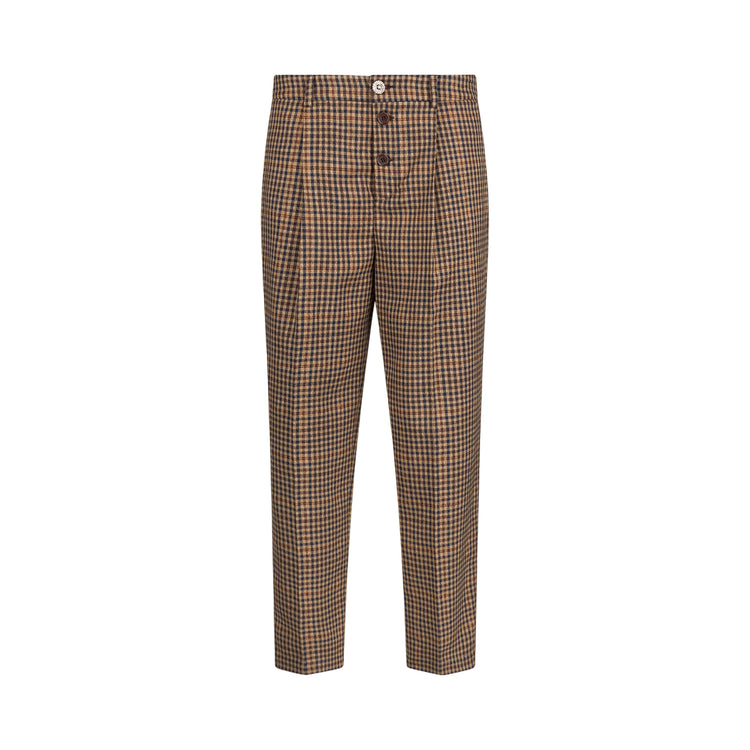 Pantaloni Donna a quadri all over