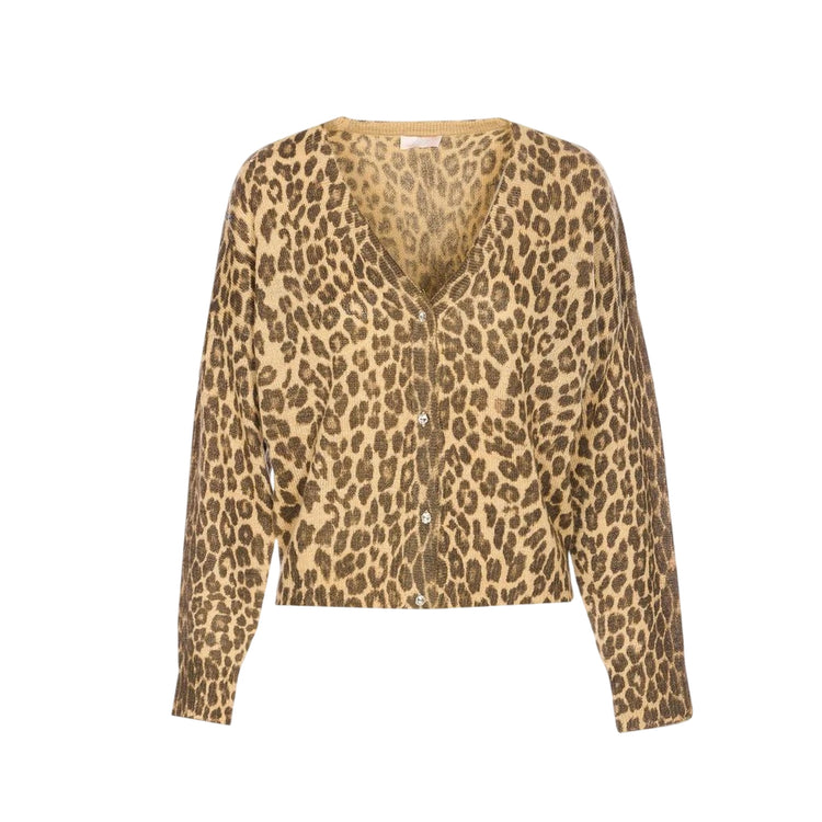 Cardigan Donna con stampa animalier