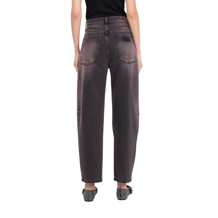 Jeans Donna modello boyfriend lavaggio stonewash modella retro