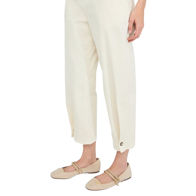 Pantaloni balloon Donna con bottone gioiello dettaglio