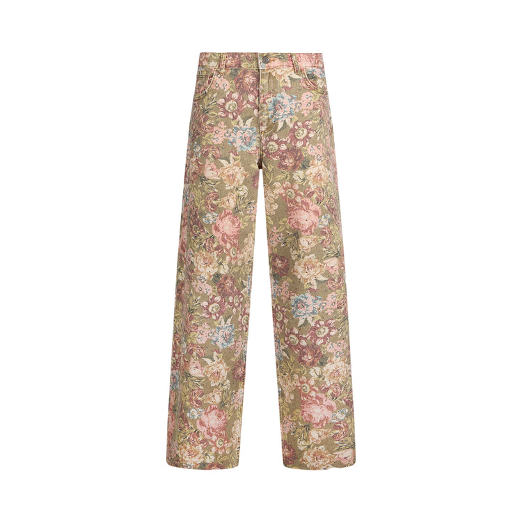 Pantaloni Donna flare con stampa floreale