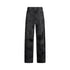 Jeans Donna flare con spalmature Nero